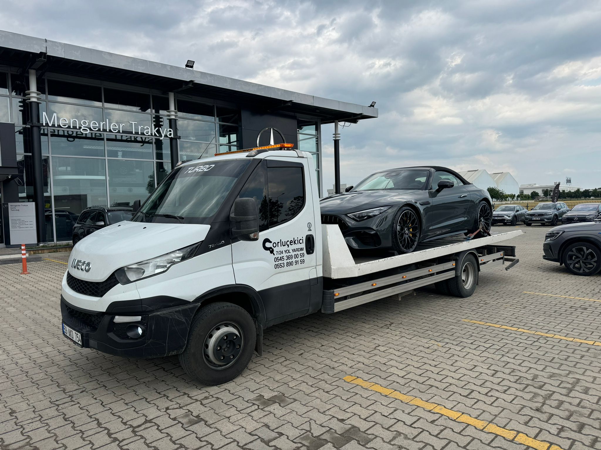 Çorlu çekici hizmeti - gece yol yardım